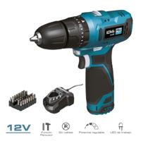 Set met boor en accessoires Koma Tools 12 V