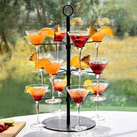 Cocktail Tree - Handige Organizer - Ruimte voor 12 Glazen - Stijlvolle Oplossing voor Cocktailpresentatie - Ideaal voor cocktails