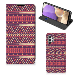 Samsung Galaxy A32 5G Hoesje met Magneet Aztec Paars