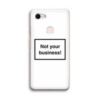 Not your business: Google Pixel 3 Transparant Hoesje