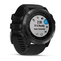 Garmin fēnix 5X Plus Sapphire - zwart met zwarte band smartwatch 51 mm - thumbnail