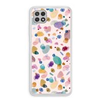 Terrazzo Memphis Pink: Samsung Galaxy A22 4G Transparant Hoesje