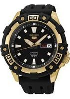 Horlogeband Seiko SRP478K1 / 4R36-02Y0 / R02T011Y0 Rubber Zwart 22mm