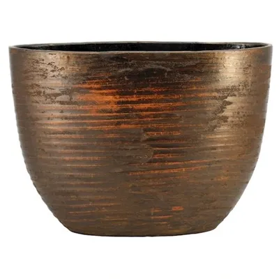 Pot funchal ovaal 50x20x36cm goud