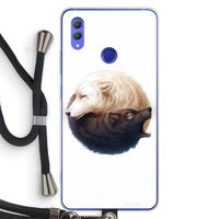 Yin Yang Wolves: Honor Note 10 Transparant Hoesje met koord