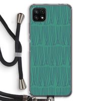 Swirls: Samsung Galaxy A22 5G Transparant Hoesje met koord Swirls: Samsung Galaxy A22 5G Transparant Hoesje met koord