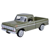 Modelauto Ford F-100 Pickup 1969 groen schaal 1:24/19 x 7 x 6 cm - thumbnail