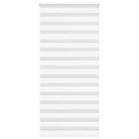 VidaXL Zebra rolgordijn 110x230 cm stofbreedte 105,9cm polyester wit