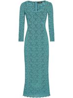 Dolce & Gabbana robe mi-longue en guipure - Vert