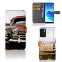 OPPO Reno6 5G Telefoonhoesje met foto Vintage Auto - thumbnail