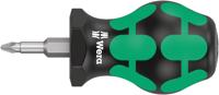 Wera 355 PZ kruiskop Stubby/carburateurschroevendraaier, PZ 1 x 25 mm - 05008853001