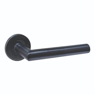 Intersteel Deurkruk Q 01 op rozet verdekt ø52x6mm PVD Zwart