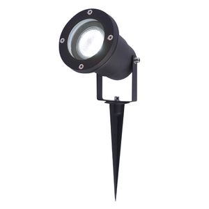 LED Prikspot - 6000K Daglicht wit - Kantelbaar - IP44 Vochtbestendig - Aluminium - Tuinspot - Geschikt voor in de tuin - Zwart - 3 jaar garantie - Tui