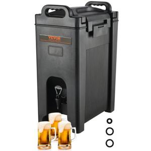 VEVOR Dispenser voor warme en koude dranken Drankendispenser 18,9 L, LDPE Heet- en koudwaterfontein Grote drankendispenser met kraan voor koffie, koude melk, water, sap etc. Geïsoleerde kan 1-2 personen