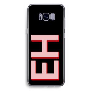 Monogram: Samsung Galaxy S8 Plus Transparant Hoesje