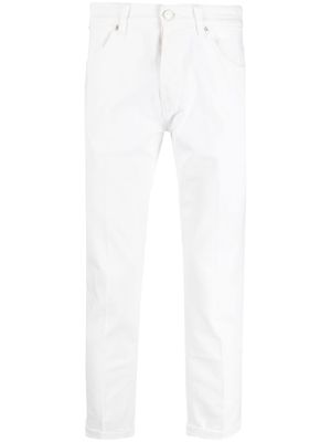 PT Torino pantalon slim à taille basse - Blanc