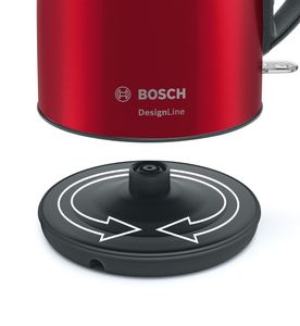 Bosch TWK3P424 waterkoker 1,7 l 2400 W Grijs, Rood