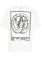 ETRO t-shirt en coton à imprimé graphique - Blanc