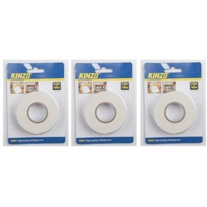 3x Dubbelzijdig tape 19 mm x 2,3 meter