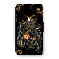 Huilende Wolf: iPhone 11 Pro Flip Hoesje