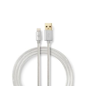 Nedis Lightning Kabel | Apple Lightning 8- Pins naar USB-A Male | 2 m | 1 stuks - CCTB39300AL20 CCTB39300AL20