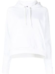 Moschino hoodie à lien de resserrage - Blanc