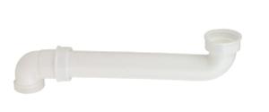 Kirchhoff Kunststof ruimtebesparende gootsteenafvoerbocht, wit, 1 1/2" IT x 290 mm x 1 1/2" ET - 98833848