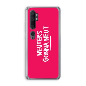 Neuters (roze): Xiaomi Mi Note 10 Transparant Hoesje
