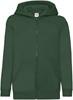 Fruit Of The Loom F401NK Kids´ Classic Hooded Sweat Jacket - Bottle Green - 140