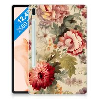 Siliconen Hoesje voor Samsung Galaxy Tab S7FE Bloemen