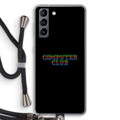 Retro: Samsung Galaxy S21 Transparant Hoesje met koord