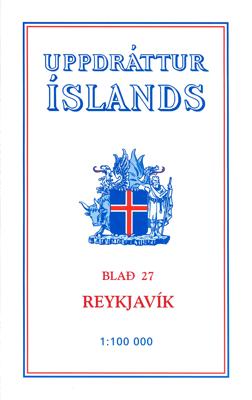 Wandelkaart - Topografische kaart 27 Atlaskort Reykjavik | Ferdakort