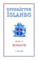 Wandelkaart - Topografische kaart 27 Atlaskort Reykjavik | Ferdakort