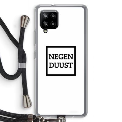 Negenduust vierkant: Samsung Galaxy A42 5G Transparant Hoesje met koord