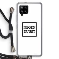 Negenduust vierkant: Samsung Galaxy A42 5G Transparant Hoesje met koord Negenduust vierkant: Samsung Galaxy A42 5G Transparant Hoesje met koord