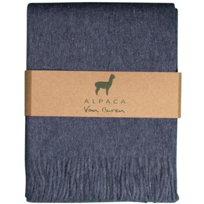 Alpaca Plaid - Donkerblauw - 200x150cm - Nieuw!