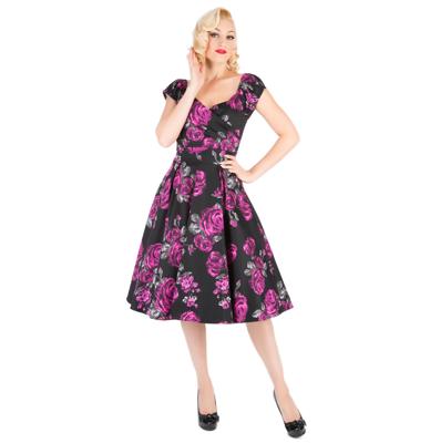 Rosetta Dress, Violet & Grey Floral-38 (NL)/ 12 (UK) | 38% korting Rosetta Dress, Violet & Grey Floral-38 (NL)/ 12 (UK) | 38% korting