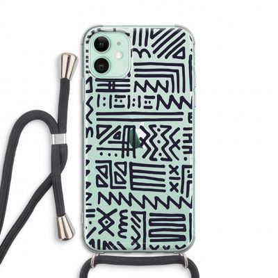 Marrakech print: iPhone 11 Transparant Hoesje met koord