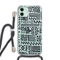 Marrakech print: iPhone 11 Transparant Hoesje met koord