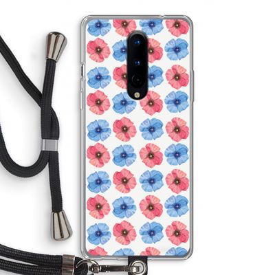Klaproosjes: OnePlus 8 Transparant Hoesje met koord