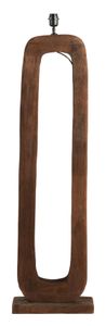 Light & Living Vloerlamp 'Kelafo' Mangohout, 125cm (excl. kap), kleur Bruin