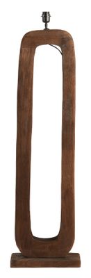 Light & Living Vloerlamp 'Kelafo' Mangohout, 125cm (excl. kap), kleur Bruin