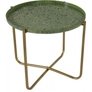 El Hierro bijzettafel terrazzo groen 35 cm