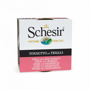 Schesir tonijn met zeebarbeel (jelly) natvoer kat (blikjes 85 g) 2 trays (28 x 85 g)
