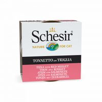 Schesir tonijn met zeebarbeel (jelly) natvoer kat (blikjes 85 g) 2 trays (28 x 85 g)