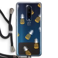 Ananasjes: OnePlus 7 Pro Transparant Hoesje met koord