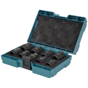 Makita Krachtdoppenset 1/2" Vierkant | kort | 9-delig - E-16564