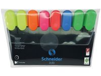 Schneider Job tekstmarker 150 etui a 8 stuks assorti kleuren - thumbnail