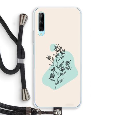 Violets are blue: Huawei P Smart Pro Transparant Hoesje met koord