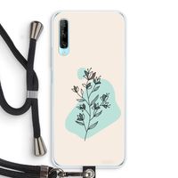 Violets are blue: Huawei P Smart Pro Transparant Hoesje met koord
